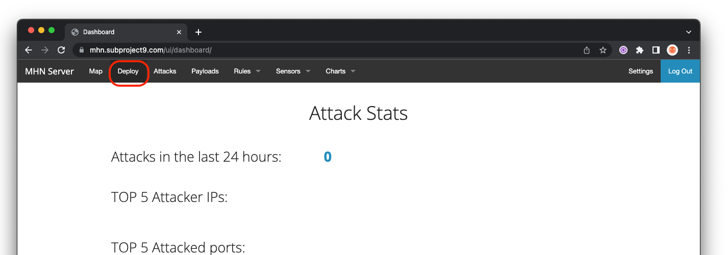 Deploy a honeypot