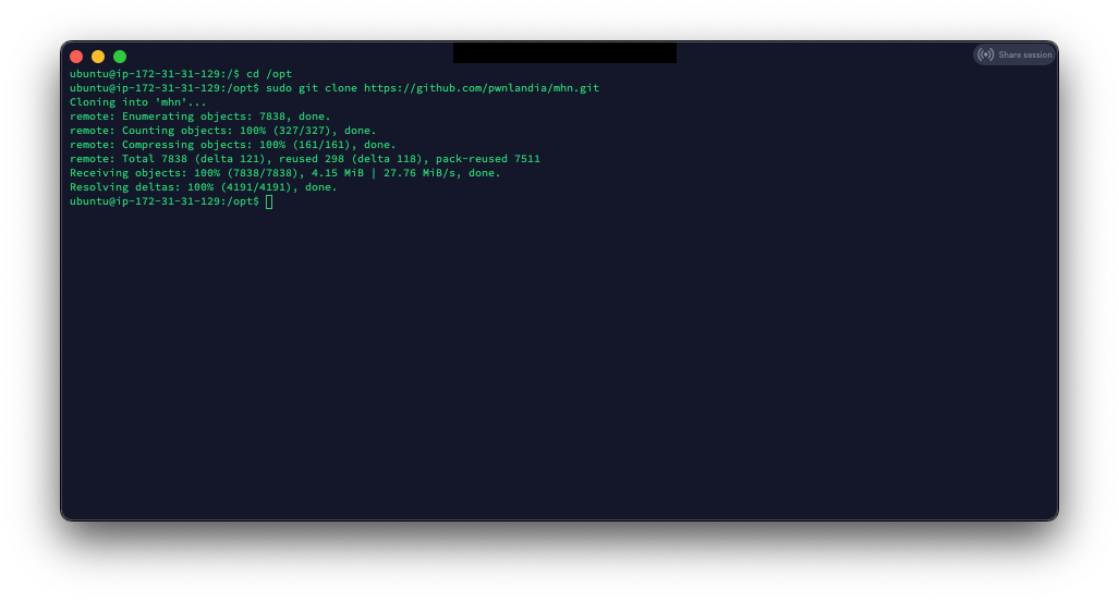 git clone mhn