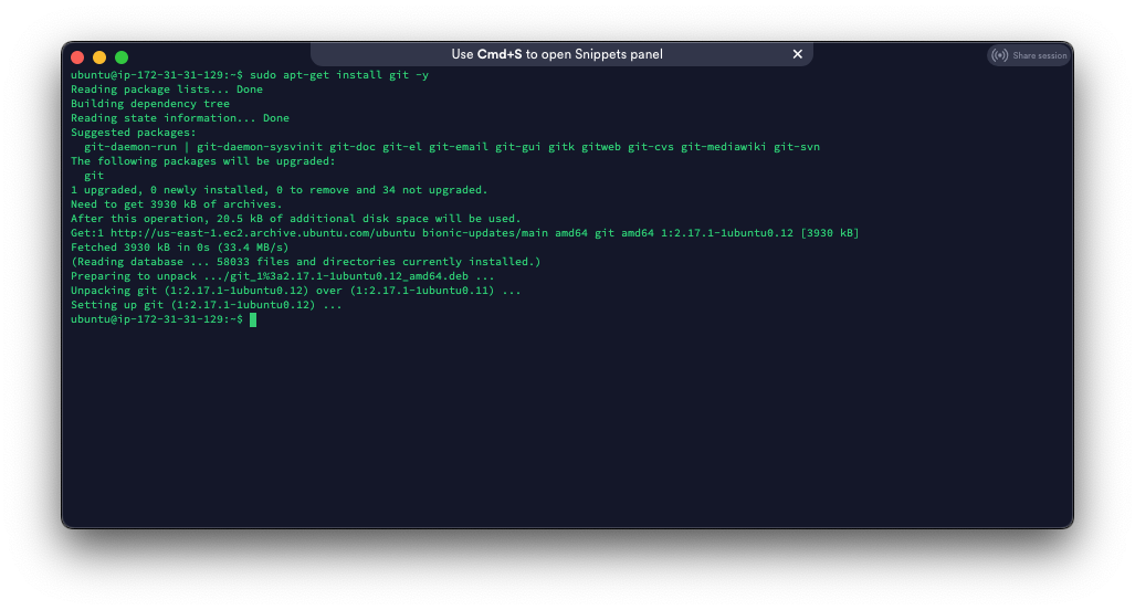 install git