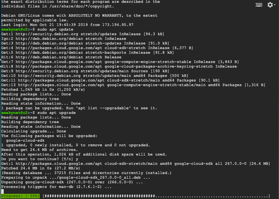 ubuntu instance update