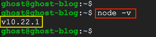 Check node.js version