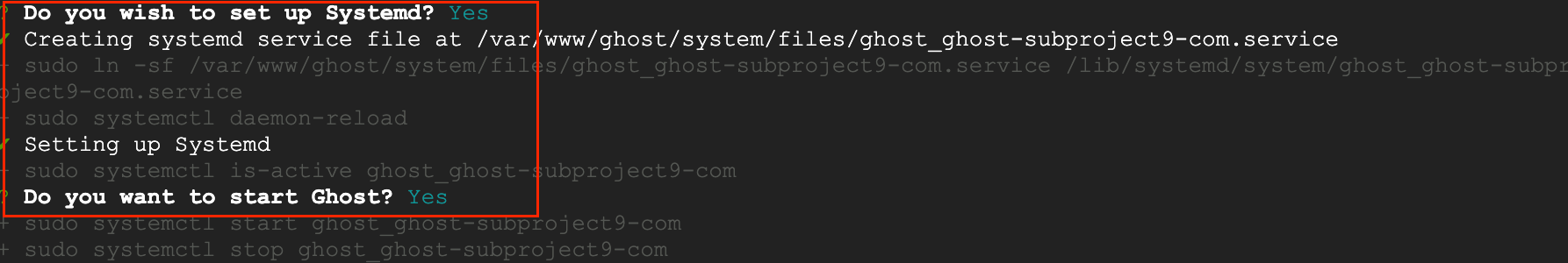 Ghost-blog-start