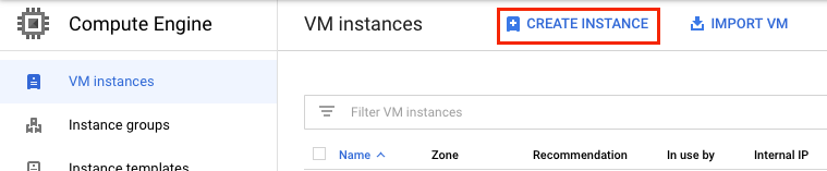 Deploy compute Engine instance