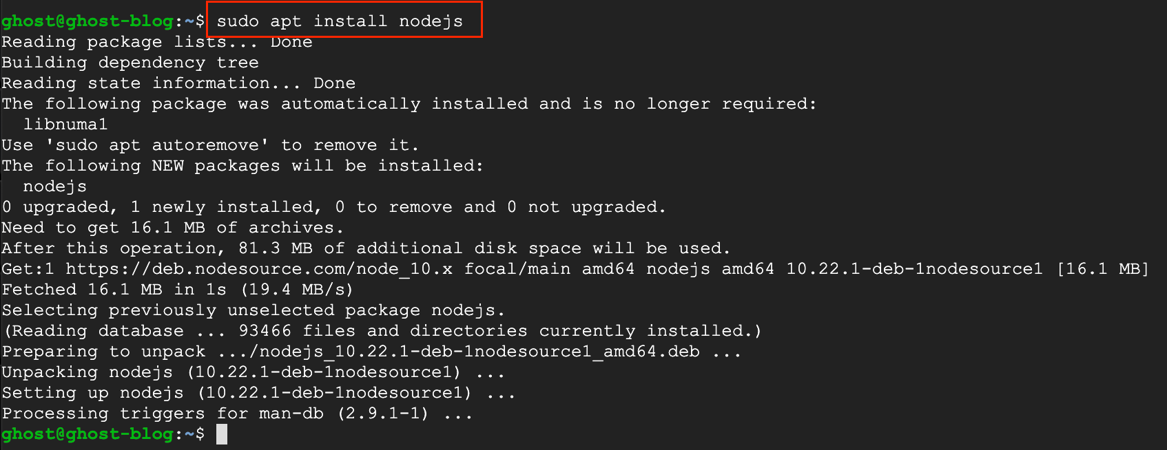 install node.js