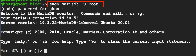 MariaDB login server