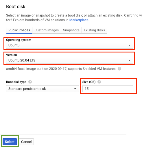 Google Cloud Ubuntu