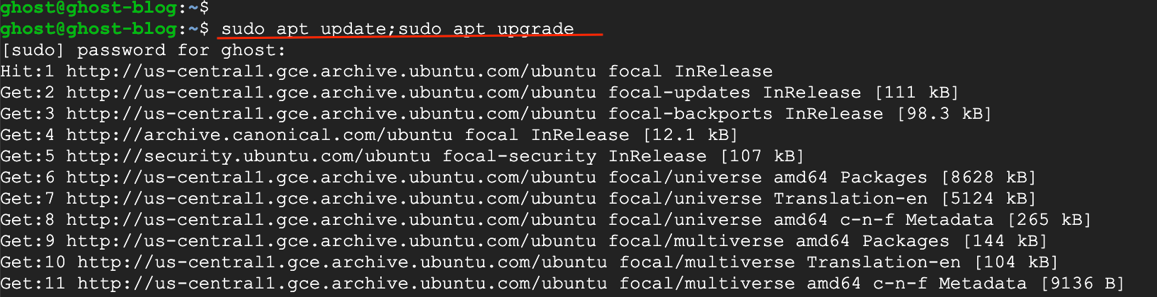 update Ubuntu