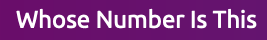 Whose Number Is This logo